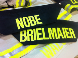 custom letter patch for turn out gear